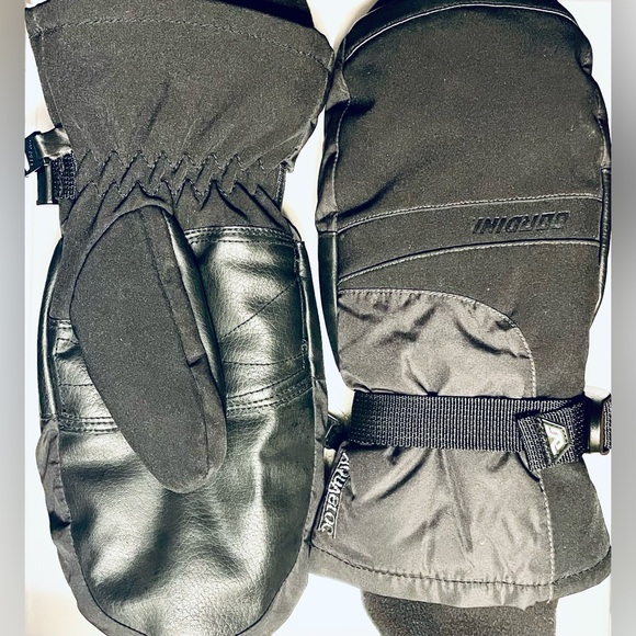 Gordini Aquabloc Down Insulated Mittens - Women’s Size Large - Black Adjustable - Picture 1 of 9